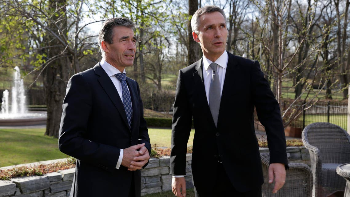 former and new NATO leaders Reuters