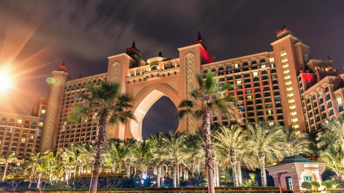 Atlantis, The Palm located on the artificial island of Palm Jumeirah; it opened in 2008 as a joint venture between Kerzner International Holdings Limited and Istithmar. (Shutterstock)