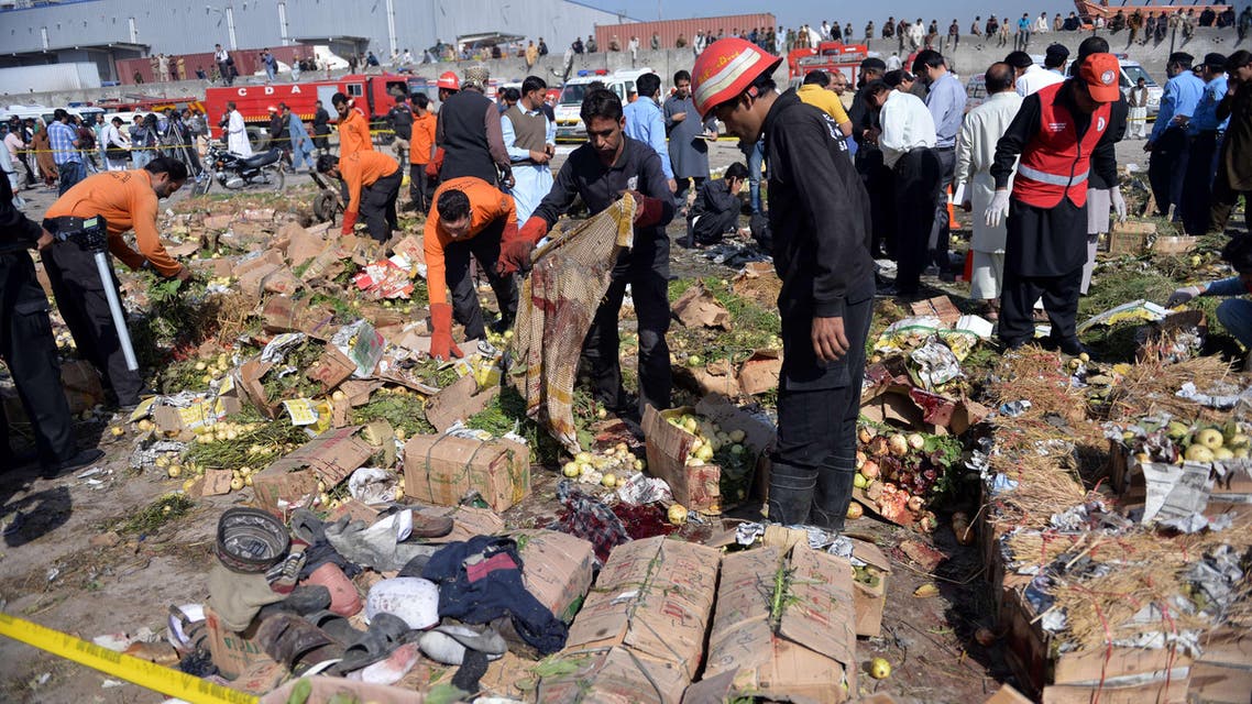 انفجار في سوق في باكستان