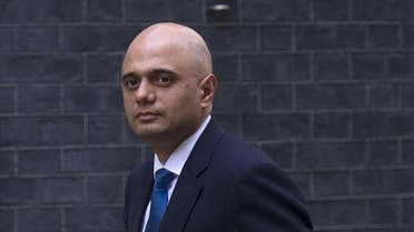 Sajid Javid, arrives in Downing Street in central London on April 9, 2014 after being appointed to replace Maria Miller as British Culture Secretary. (AFP)
