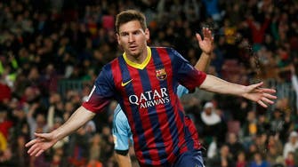 Messi leads Barca rout to keep lead, Neymar hurt