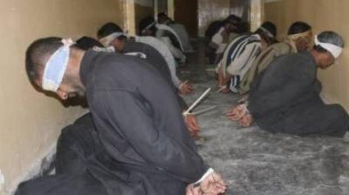 سجناء في سجن تدمر في سوريا