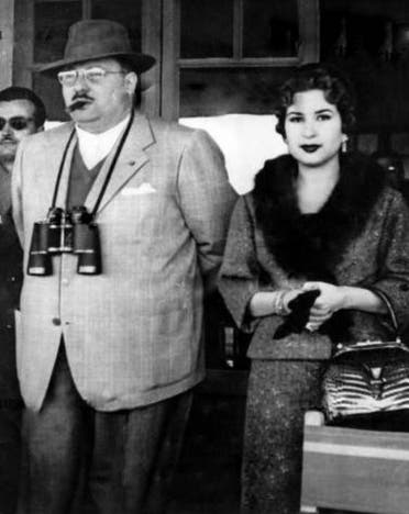 An undated photo of Farouk with Narriman (Photo coutesy of Magda Malek / egyptianroyalty.net)
