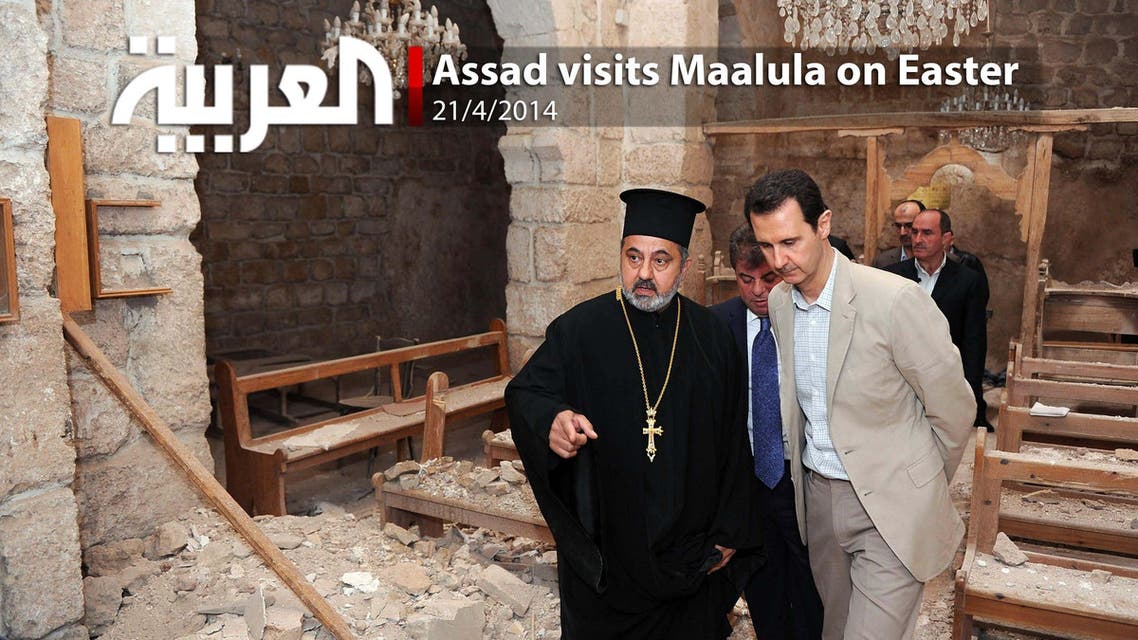 Assad visits Maalula on Easter