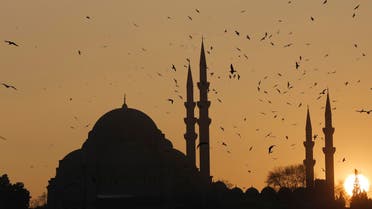 The sun sets over the Ottoman-era Suleymaniye mosque in Istanbul, Jan. 8, 2014. (Reuters)