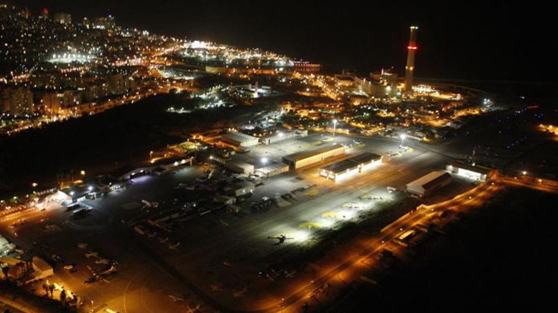 An aerial view of the Israeli coastal city of Tel Aviv's Sde-Dov airport. (AFP)