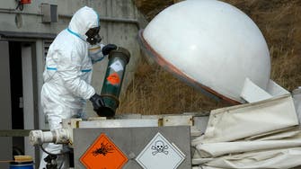 200 tons of Syrian chemicals in UK for destruction