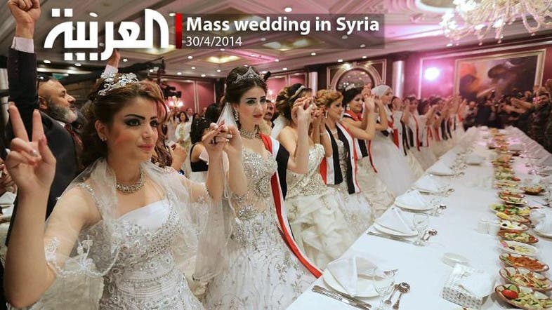 Mass Wedding In Syria Al Arabiya English 