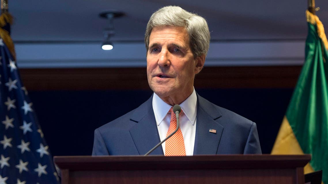 U.S. Secretary of State John Kerry holds a news conference in Addis Ababa, May 1, 2014. (Reuters)
