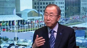 U.N. Chief Ban Ki-moon speaks to Al Arabiya’s ‘Diplomatic Avenue’ on Syria 