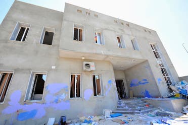 The headquarters of the Muslim Brotherhood, destroyed by protesters against the the killing of lawyer and prominent Libyan political activist Abdelsalam al-Mosmary, are seen in Benghazi July 27, 2013.  (Reuters)