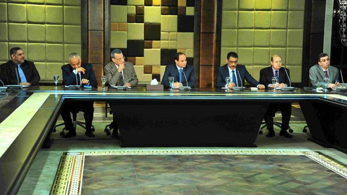 لقاء السيسي مع رؤساء تحرير الصحف