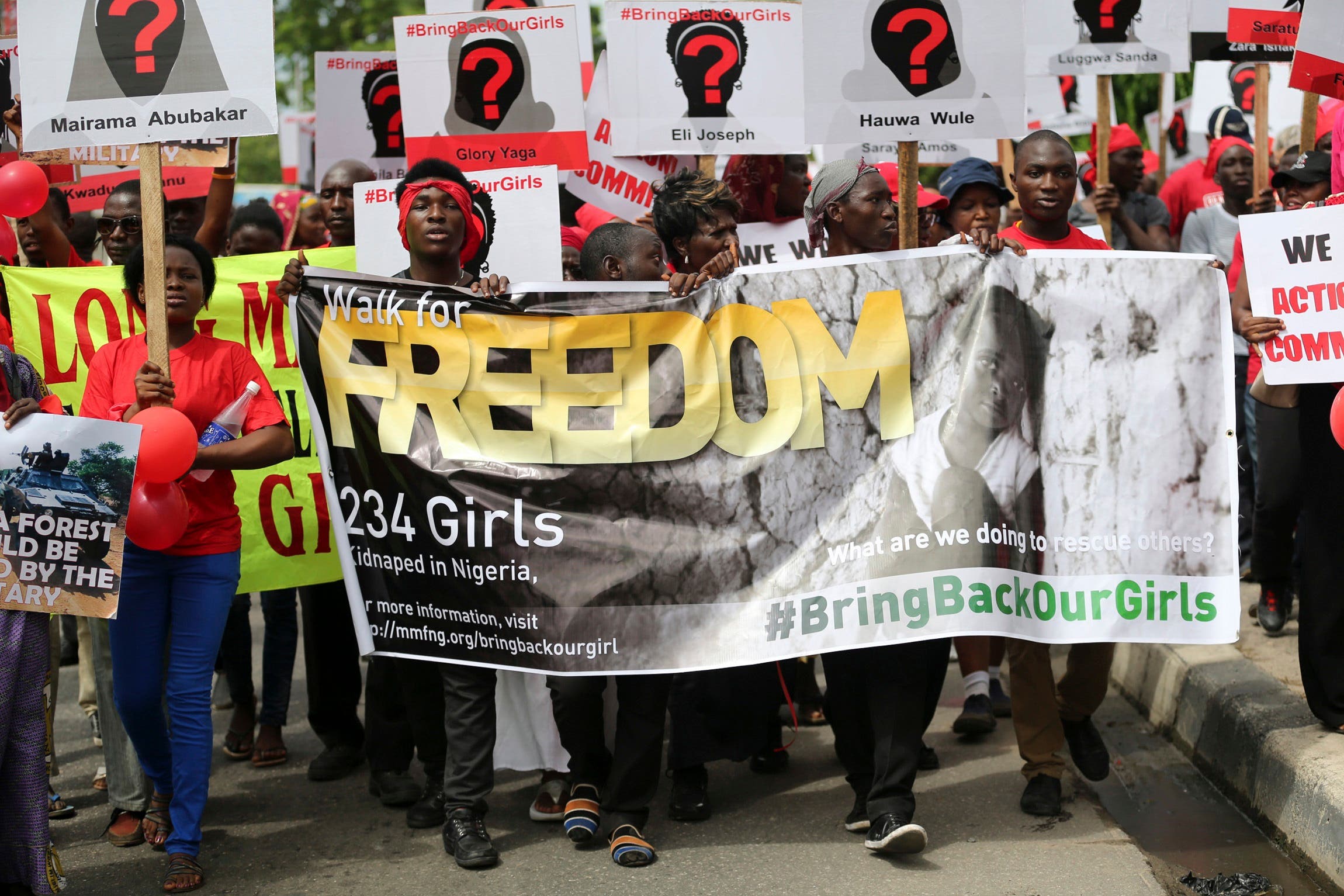 Protesters demand release of kidnapped Nigerian girls 