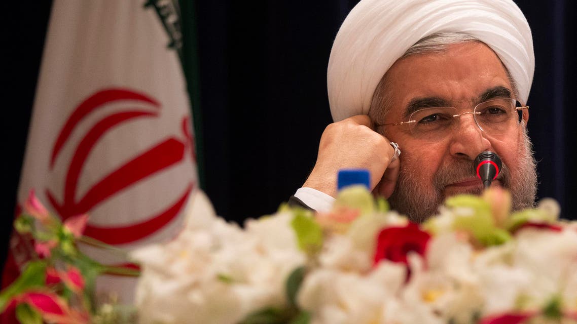 ran's President Hassan Rouhani takes questions from journalists during a news conference reuters