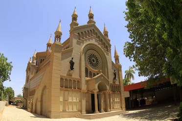 A general view taken on May 15, 2014 shows St. Matthew's Catholic Cathedral near the Sudanese capital Khartoum. (AFP)