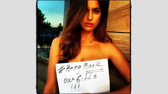 Irina Shayk’s #BringBackOurGirls topless picture sparks backlash