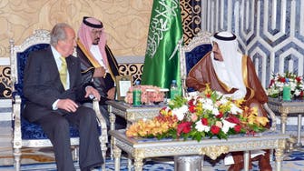 Saudi crown prince meets visiting king of Spain 