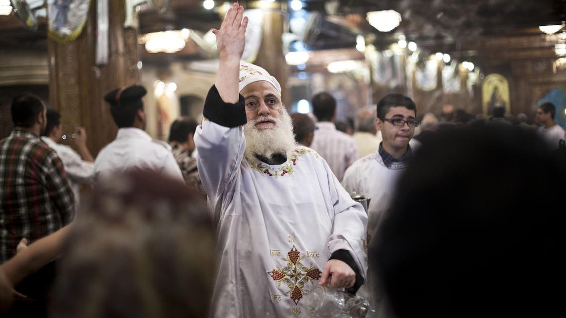 Egyptian Coptic Christians attend a Friday Mass