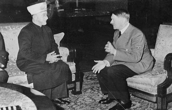 كان اللقاء بين هتلر ومفتي القدس الحاج أمين الحسيني في 28 نوفمبر 1941 ببرلين