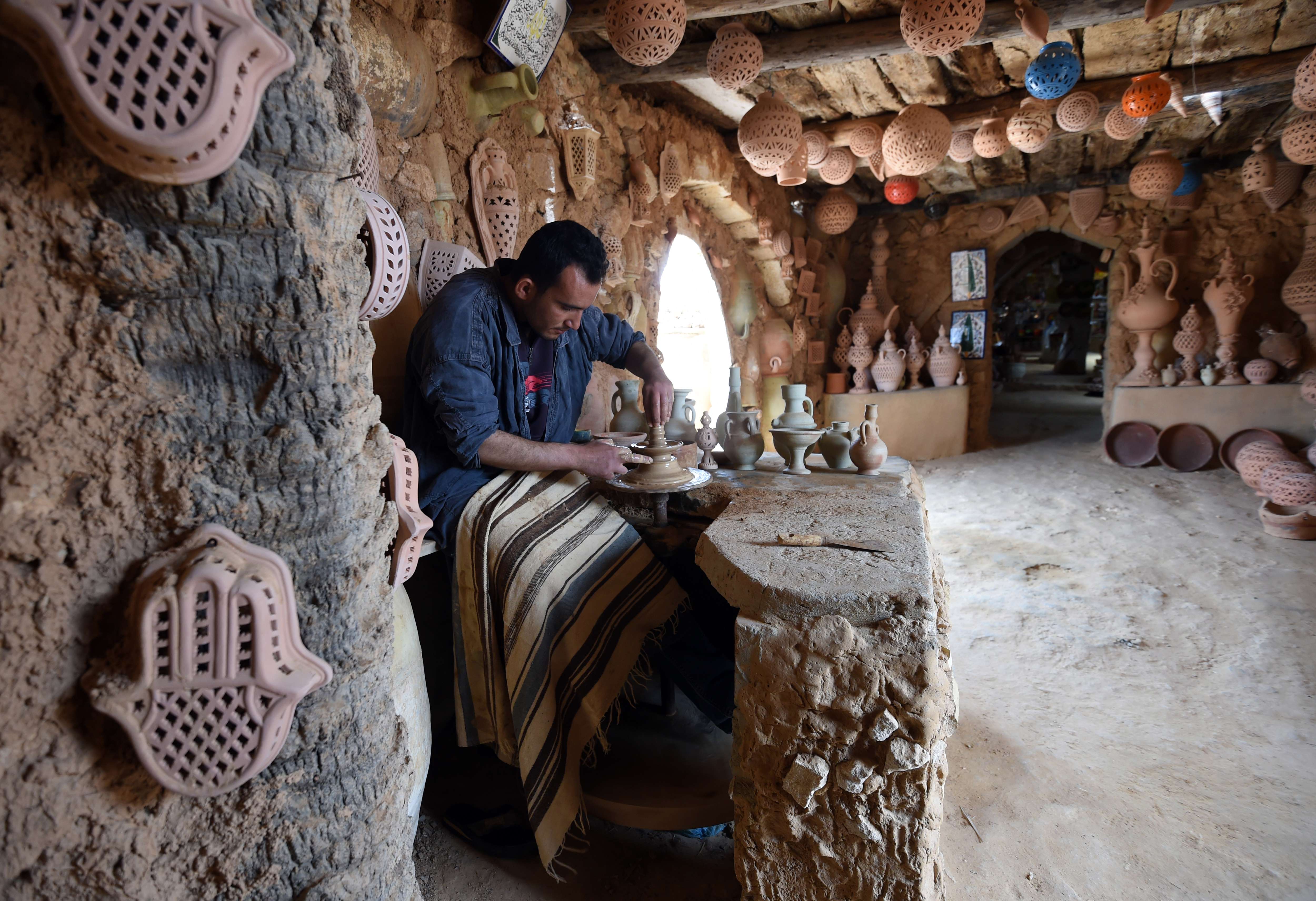 500-year-old pottery workshop in Guellala