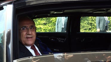 Michel Sleiman AFP leaving presidential palace