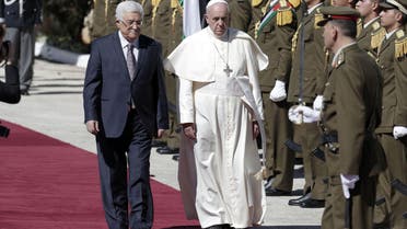 Pope arrives in Bethlehem