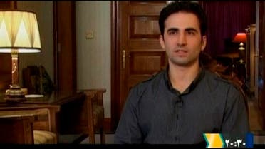 Iranian-American Amir Mirza Hekmati, who has been sentenced to death by Iran's Revolutionary Court on the charge of spying for the CIA, speaks during a recorded interview in an undisclosed location, reuters