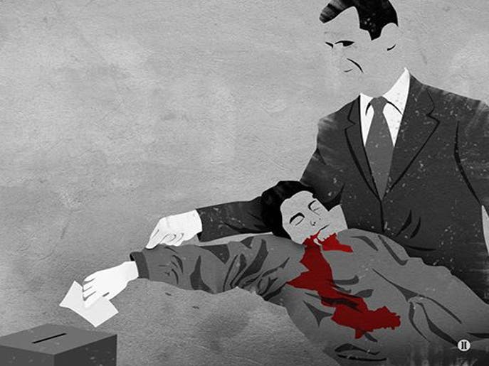 حملة مناهضة ضد انتخابات الأسد