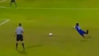 Watch footballer scoring epic ‘swallow dive’ penalty for Maldives 