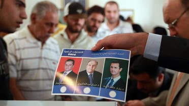 ballot card syria afp