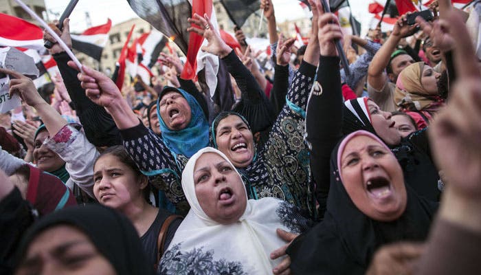 Sisi supporters celebrate his election victory