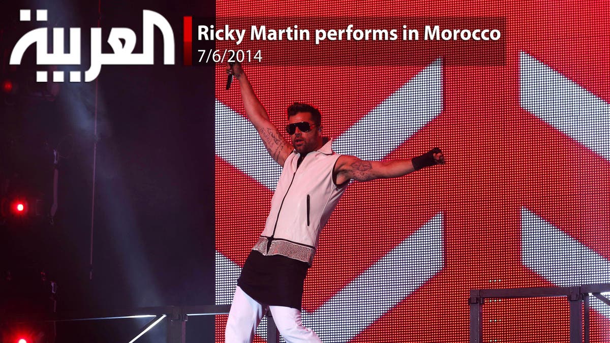 Ricky Martin performs in Morocco