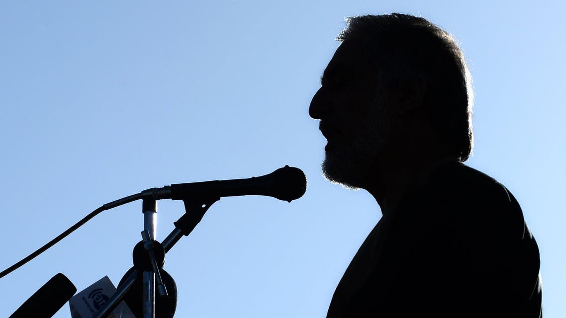 fghan presidential candidate Abdullah Abdullah addresses supporters during an election campaign rally in Paghman district of Kabul province on June 9, 2014. (AFP)