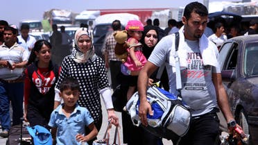 Mosul flee AFP