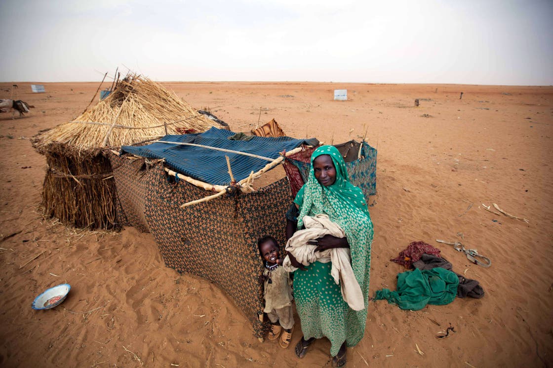 Zam Zam refugee camp in Darfur