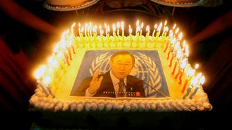 Bolivian leader gives Ban Ki-moon birthday cake containing banned substance