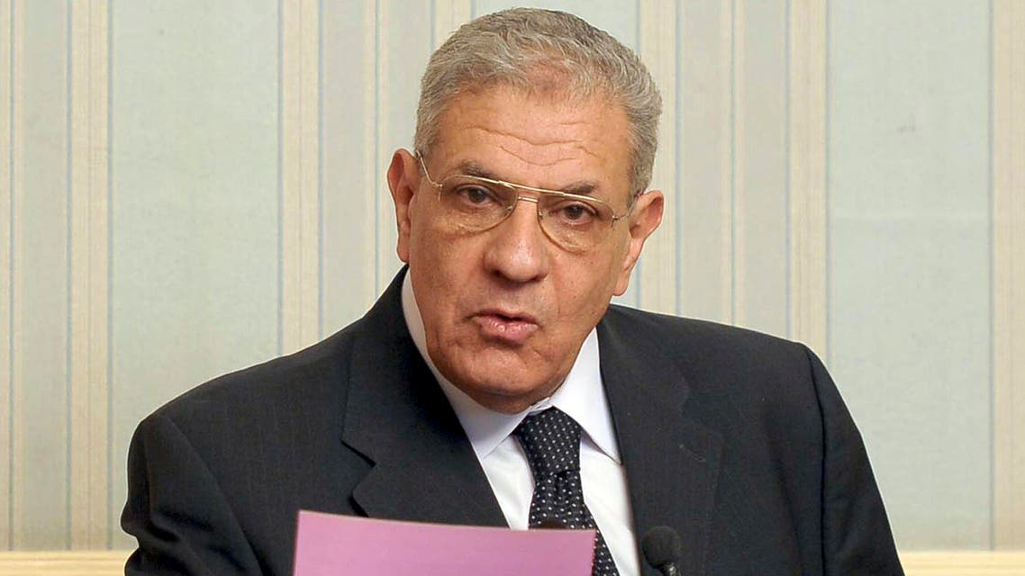 Egypt's new Prime Minister Ibrahim Mahlab talks during a news conference at the presidential palace in Cairo, March 2, 2014. (Reuters)