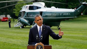 U.S. President Barack Obama speaks about the situation in Iraq from the South Lawn of the White House in Washington June 13, 2014. (Reuters)