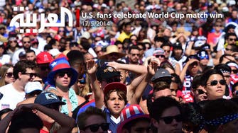 U.S. fans celebrate World Cup match win