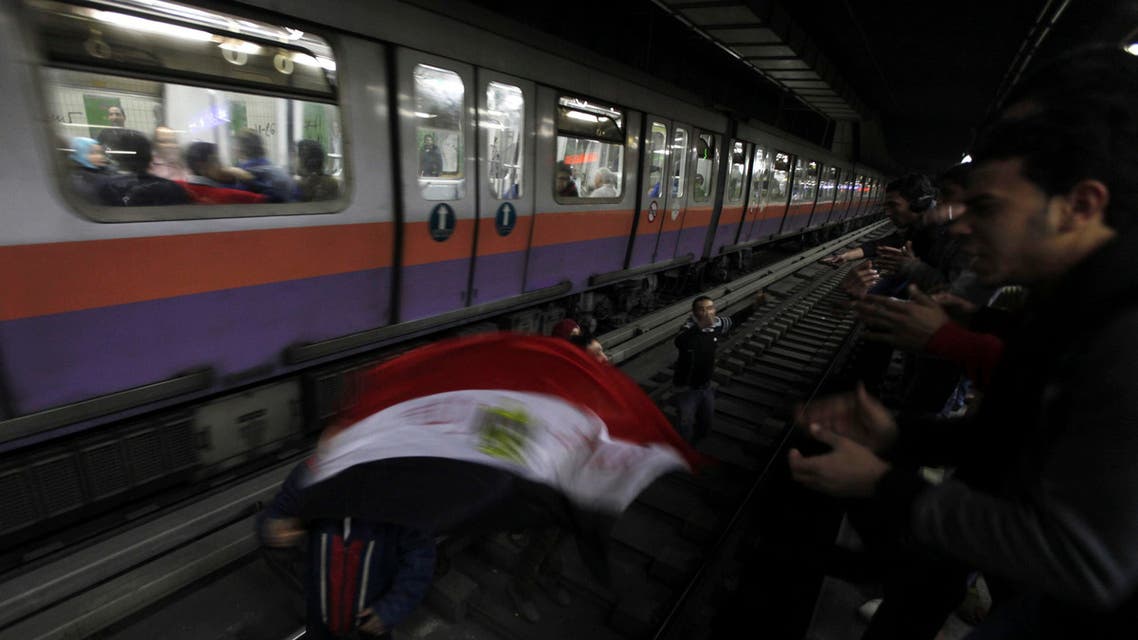 cairo metro station tahrir reuters
