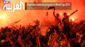 Algerians celebrate progress in World Cup 2014