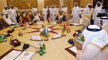 Foreign Ministers of the Arabian Gulf states participate in a Gulf Cooperation Council (GCC) meeting in Doha April 17, 2012. (Reuters)