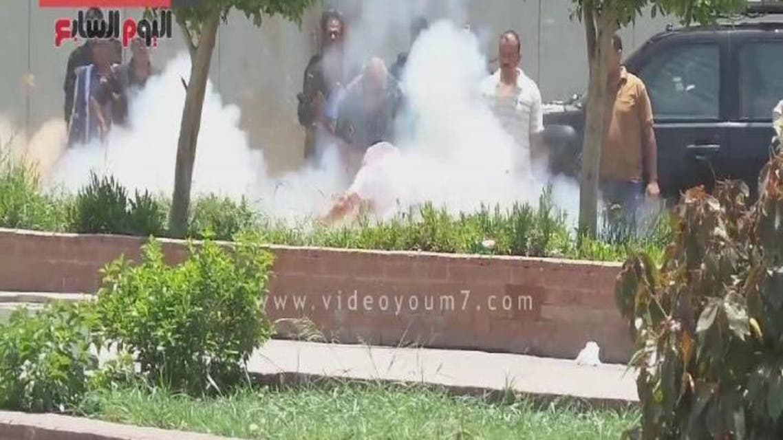 THUMBNAIL_ لحظة انفجار قنبلة بمحيط قصر الاتحادية