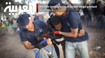 African immigrants in Israel stage protest