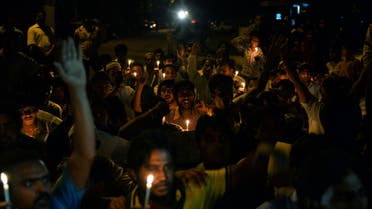  Shia Muslims takes part in a candlelight protest against the ongoing conflict in Iraq in New Delhi on July 3, 2014. AFP