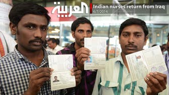 Indian nurses return from Iraq  