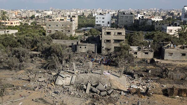 مبنى سوته الطائرات الاسرائيلية بالأرض في غارة على قطاع غزة