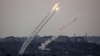 راکٹ حملے کے بعد غزہ میں حماس کی تنصیبات پر اسرائیلی بمباری