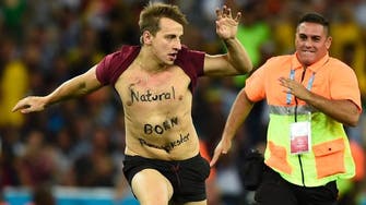 Internet prankster invades pitch in World Cup final
