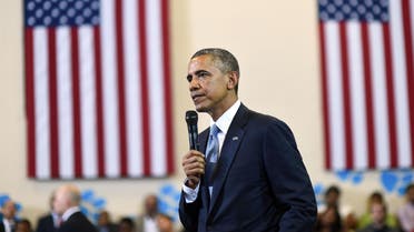  US President Barack Obama speaks during a town hall meeting focusing on the importance of the My Brother’s Keeper Initiative at the Walker Jones Education Campus in Washington, DC, on July 21, 2014.  (Reuters)